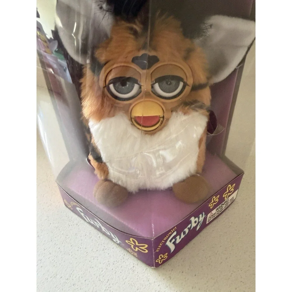 VINTAGE 1998 FURBY MODEL 70-800 TIGER STRIPE/GREY EYES NEW SEALED